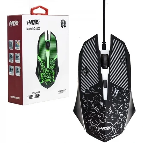 موس گیمینگ سیم دار LED RGB ایکس وکس مدل XVOX G4000
