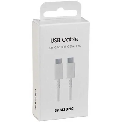 کابل سوپر فست شارژ دو سر تایپ سی اصلی یک متری سامسونگ Samsung 5A USB-C to USB-C Cable EP-DN975BBEGW