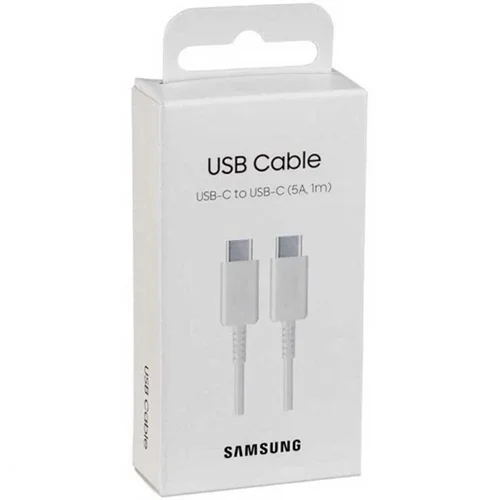 کابل سوپر فست شارژ دو سر تایپ سی اصلی یک متری سامسونگ Samsung 5A USB-C to USB-C Cable EP-DN975BBEGW