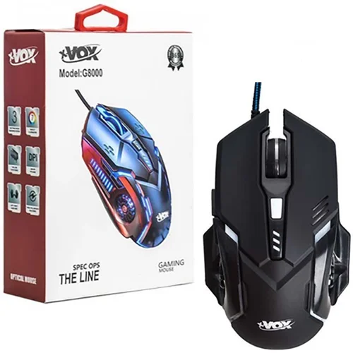 ماوس گیمینگ ایکس وکس مدل G8000 با سیم RGB