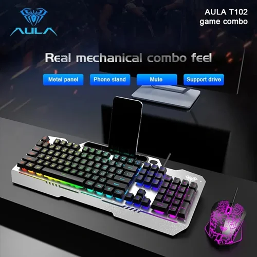 کیبورد و موس گیمینگ AULA T102