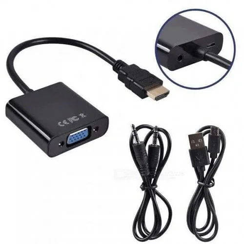 تبدیل HDMI به VGA به همراه خروجی صدا و پاور