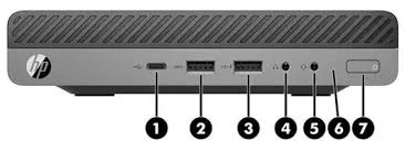 HP Tiny G4400 RAM8 SSD128M2 تاینی کیس اچ پی