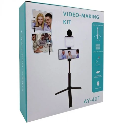 کیت فیلمبرداری با میکروفن مدل VIDEO-MAKING KIT AY-49T