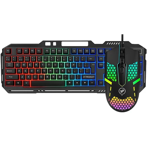 ست کیبوردو موس گیمینگ ایکس پی مدل XP-11400N با بک لایت